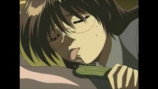 Hentai anal masturbation with cucumber